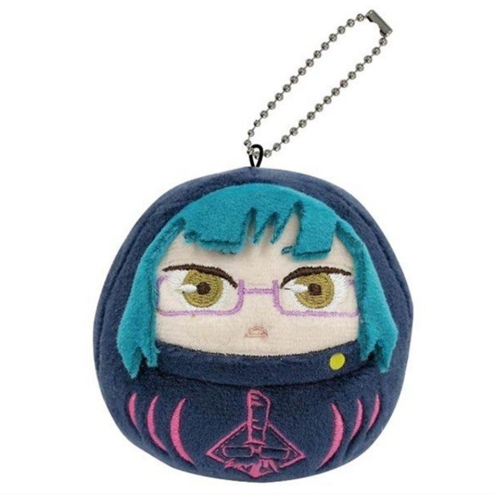 Jujutsu Kaisen Zenin Maki Korokoro Daruma Mascot Plush Bag Charm